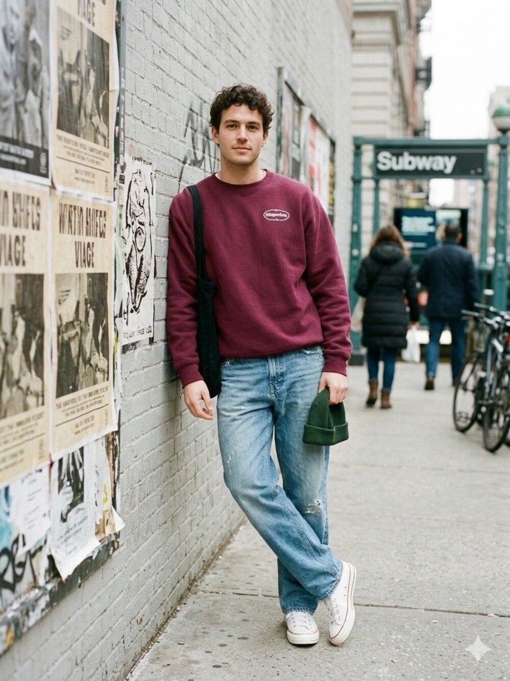 Häagen-Dazs Sweatshirt XL Burgundy Heavy Weight Independent Trading Co IND5000CC